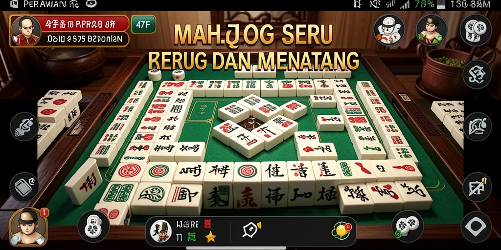 Tampilan gameplay 47F dengan level Mahjong yang menantang.