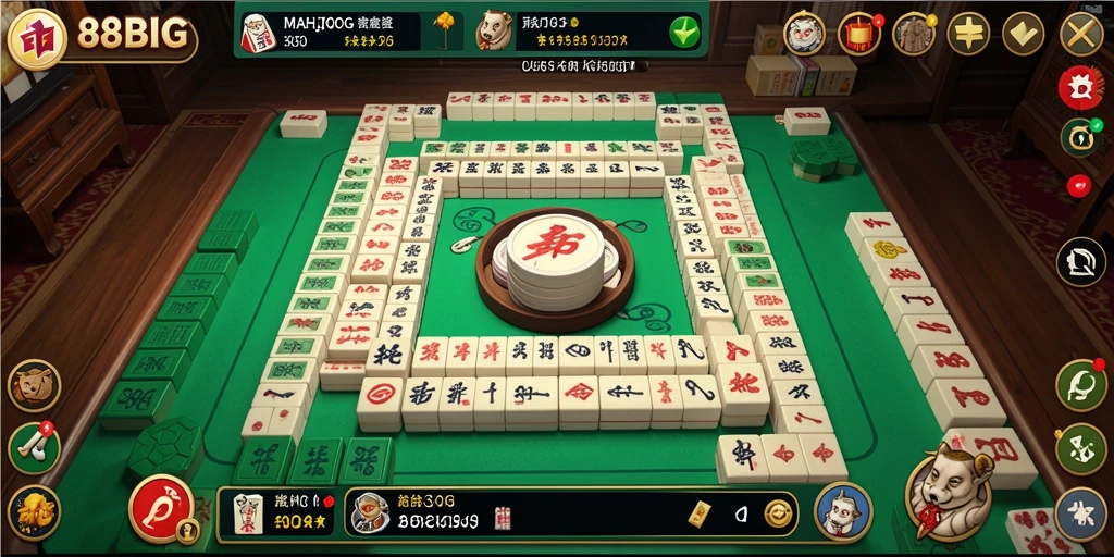 Tampilan gameplay menarik dari 88BIG dengan elemen Mahjong yang kaya.