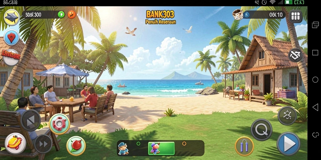 Tampilan gameplay BANK303 yang seru dan mengasyikkan.
