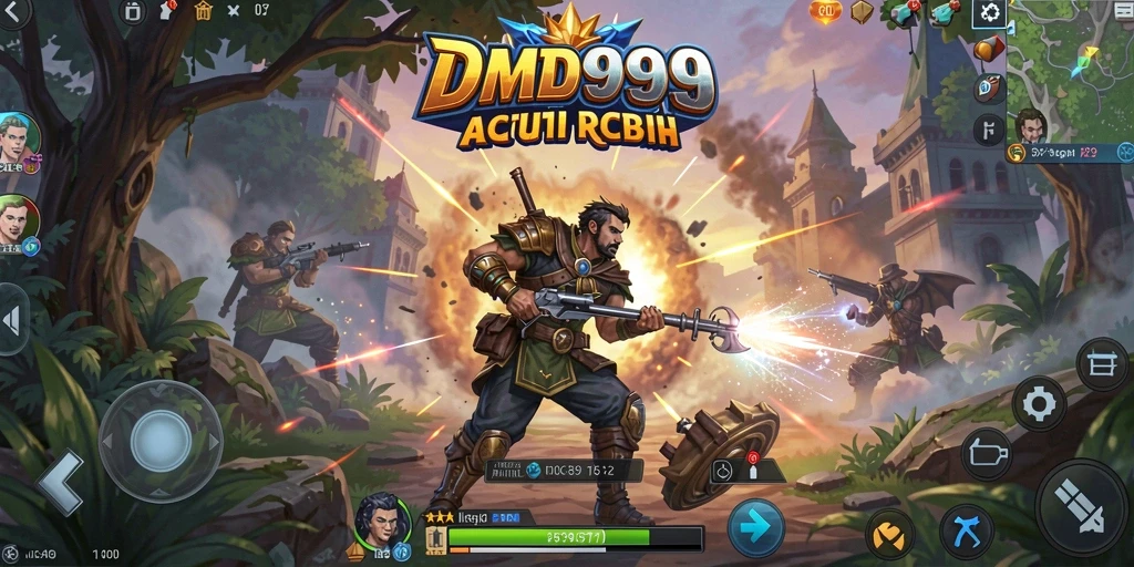 Tampilan menakjubkan dari pertempuran dalam DMD999 ARPG.