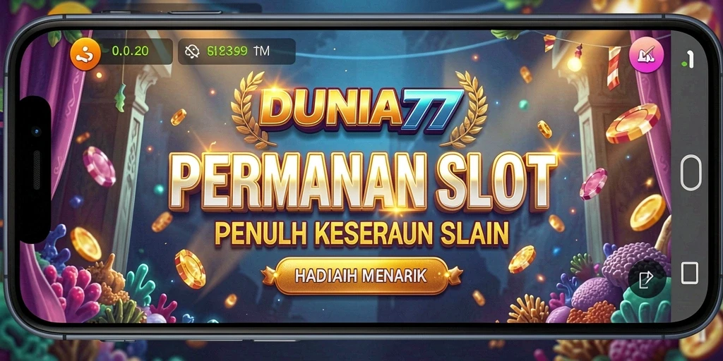 Tampilan menarik dari gameplay DUNIA77 yang seru dan penuh warna.