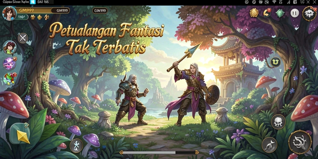 Tampilan gameplay RPG yang mendalam dan menantang di GIM999.
