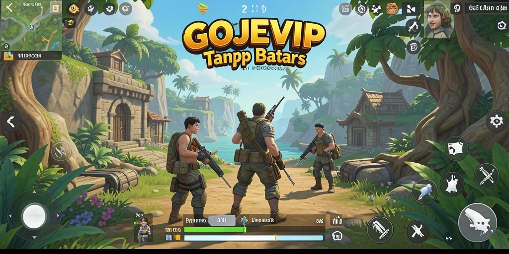 Tangkapan layar gameplay GOJEKVIP yang menampilkan petualangan di dunia Open World.
