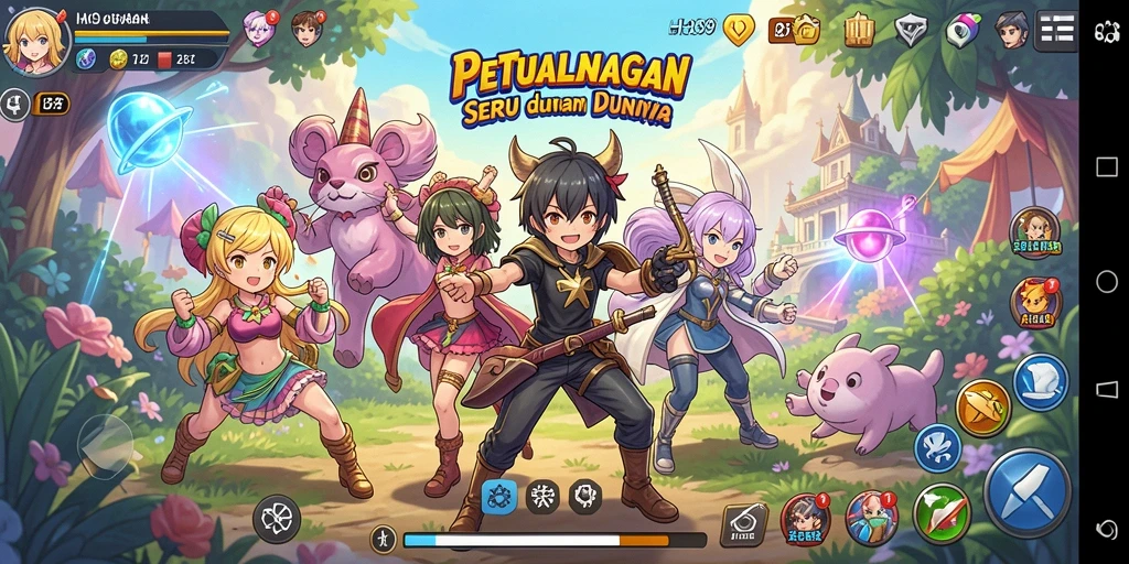 Tampilan gameplay H89 yang penuh aksi dan karakter anime yang memukau.