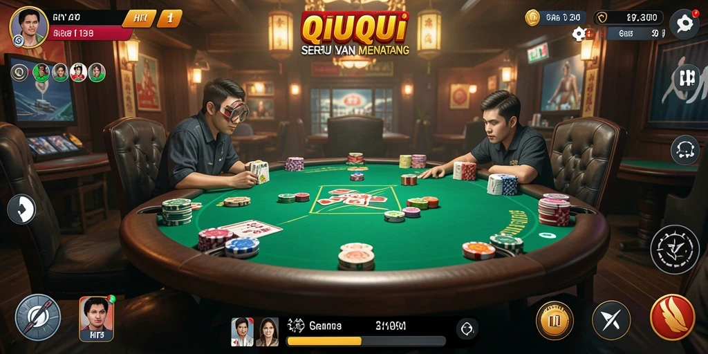 Gameplay QiuQiu yang mendebarkan dan penuh strategi.