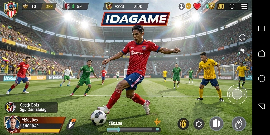 Tampilan gameplay IDAGAME yang menegangkan dan realistis.