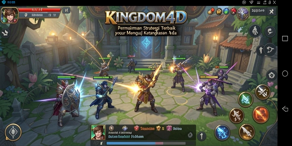Tampilan screenshot KINGDOM4D dengan aksi pertempuran menarik.