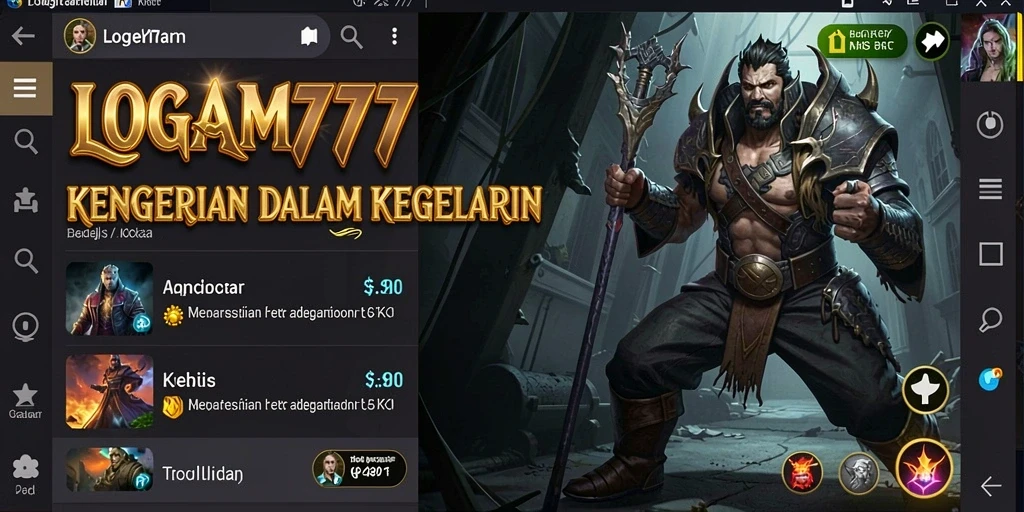 Screenshot menampilkan momen mendebarkan di LOGAM777 dengan gameplay Horror yang intens.