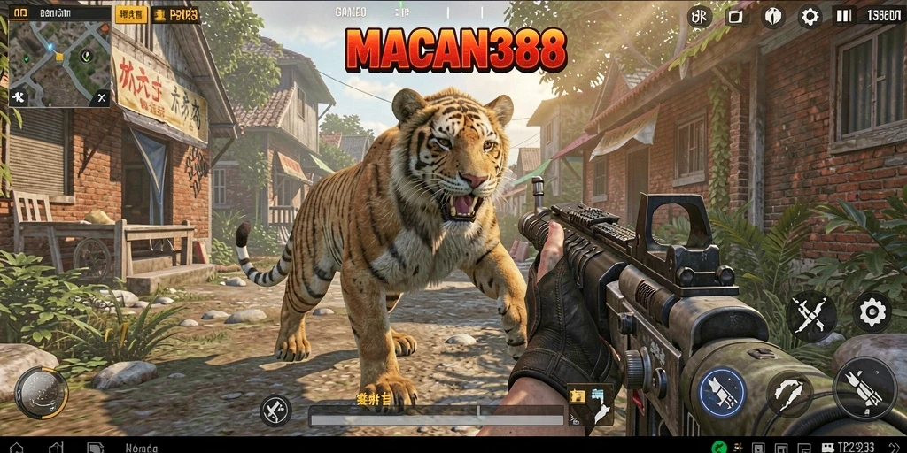 Tampilan gameplay intens dari MACAN388 yang memukau.