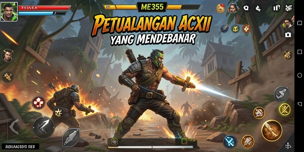 Tampilan menarik dari gameplay aksi ME355 yang penuh tantangan.