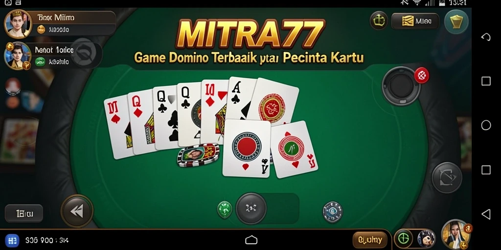 Screenshot menunjukkan momen seru saat bermain Domino di MITRA77.