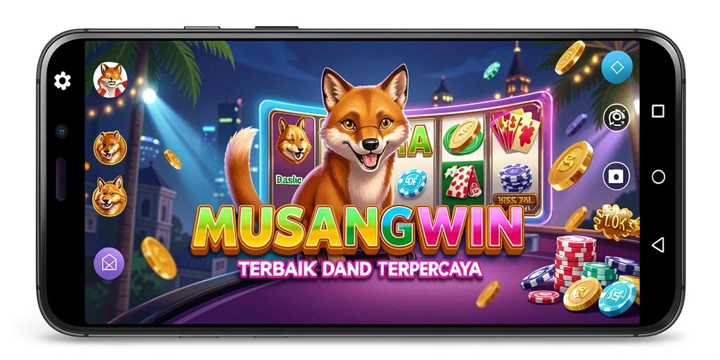 Screenshot utama MUSANGWIN menampilkan aksi permainan Kasino yang mendebarkan.