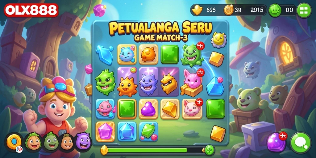 Tampilan menakjubkan dari gameplay seru di OLX888.