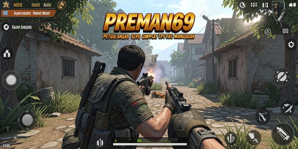 Menampilkan aksi seru dalam permainan TPS yang mendebarkan.