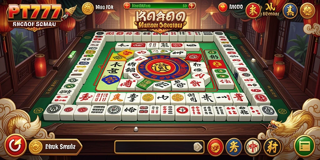 Tampilan screenshot PT777 menunjukkan gameplay Mahjong yang menarik.