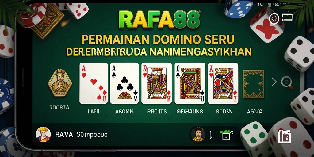 Tampilan gameplay seru dalam permainan Domino RAFA88.