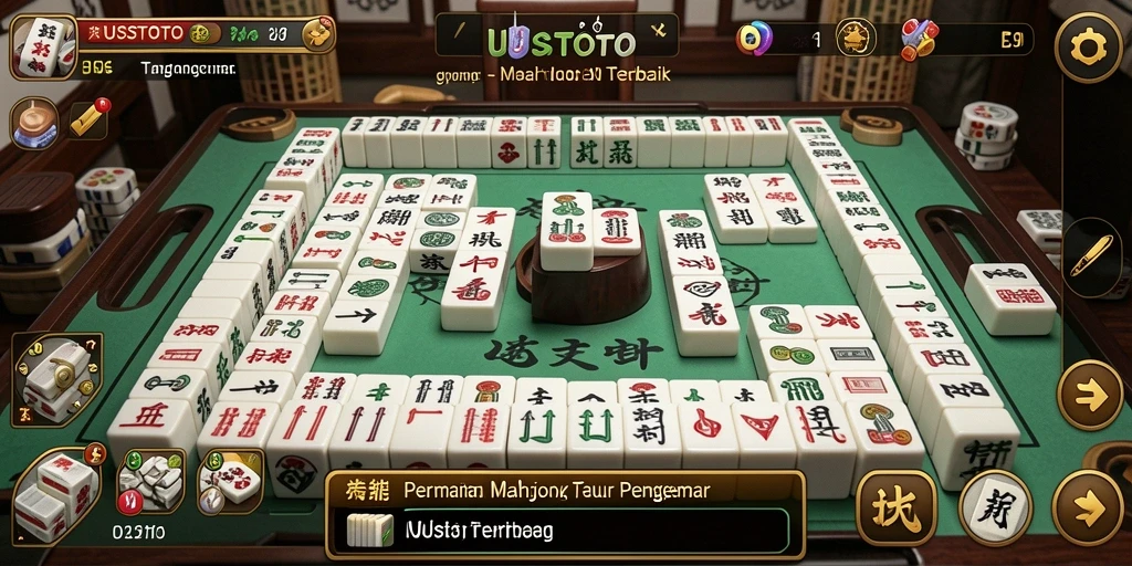 Tampilan gameplay UUSTOTO yang menarik dalam permainan Mahjong.