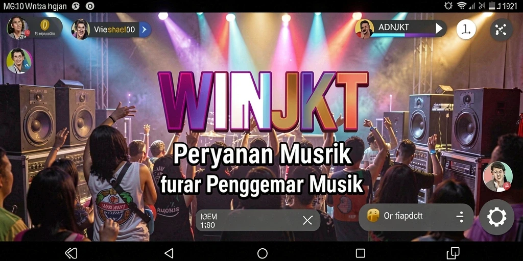 Tampilan gameplay menarik dari game musik WINJKT.